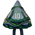 Personalized Canberra Raiders Cloak Aboriginal Dot Art - Dreamtime Rugby Mascot