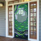 Personalized Canberra Raiders Door Cover Aboriginal Dot Art - Dreamtime Rugby Mascot