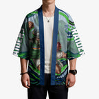 Personalized Canberra Raiders Kimono Aboriginal Dot Art - Dreamtime Rugby Mascot