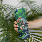 Personalized Canberra Raiders Skinny Tumbler Aboriginal Dot Art - Dreamtime Rugby Mascot