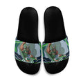 Personalized Canberra Raiders Slide Sandals Aboriginal Dot Art - Dreamtime Rugby Mascot