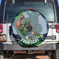Personalized Canberra Raiders Spare Tire Cover Aboriginal Dot Art - Dreamtime Rugby Mascot