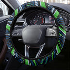 Canberra Raiders Steering Wheel Cover Aboriginal Dot Art - Dreamtime Rugby Mascot