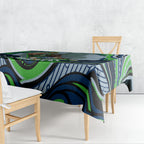 Personalized Canberra Raiders Tablecloth Aboriginal Dot Art - Dreamtime Rugby Mascot