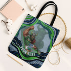 Personalized Canberra Raiders Tote Bag Aboriginal Dot Art - Dreamtime Rugby Mascot