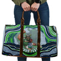 Personalized Canberra Raiders Travel Bag Aboriginal Dot Art - Dreamtime Rugby Mascot