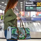 Personalized Canberra Raiders Travel Bag Aboriginal Dot Art - Dreamtime Rugby Mascot