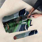 Personalized Canberra Raiders Umbrella Aboriginal Dot Art - Dreamtime Rugby Mascot