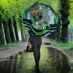 Personalized Canberra Raiders Umbrella Aboriginal Dot Art - Dreamtime Rugby Mascot