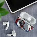 Personalized Newcastle Knights AirPods Case Aboriginal Dot Art - Dreamtime Rugby Mascot