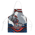 Personalized Newcastle Knights Apron Aboriginal Dot Art - Dreamtime Rugby Mascot