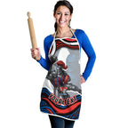 Personalized Newcastle Knights Apron Aboriginal Dot Art - Dreamtime Rugby Mascot