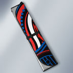 Personalized Newcastle Knights Auto Sun Shade Aboriginal Dot Art - Dreamtime Rugby Mascot
