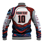 Personalized Newcastle Knights Baseball Jacket Aboriginal Dot Art - Dreamtime Rugby Mascot