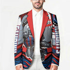 Personalized Newcastle Knights Blazer Aboriginal Dot Art - Dreamtime Rugby Mascot