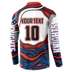 Personalized Newcastle Knights Button Sweatshirt Aboriginal Dot Art - Dreamtime Rugby Mascot