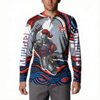 Personalized Newcastle Knights Button Sweatshirt Aboriginal Dot Art - Dreamtime Rugby Mascot