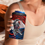 Personalized Newcastle Knights 4 in 1 Can Cooler Tumbler Aboriginal Dot Art - Dreamtime Rugby Mascot