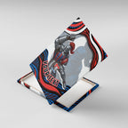 Personalized Newcastle Knights Canvas Wall Art Aboriginal Dot Art - Dreamtime Rugby Mascot