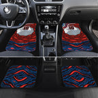 Personalized Newcastle Knights Car Mats Aboriginal Dot Art - Dreamtime Rugby Mascot