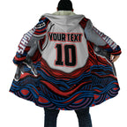 Personalized Newcastle Knights Cloak Aboriginal Dot Art - Dreamtime Rugby Mascot