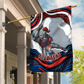 Personalized Newcastle Knights Garden Flag Aboriginal Dot Art - Dreamtime Rugby Mascot