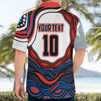 Personalized Newcastle Knights Hawaiian Shirt Aboriginal Dot Art - Dreamtime Rugby Mascot