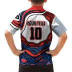 Personalized Newcastle Knights Hawaiian Shirt Aboriginal Dot Art - Dreamtime Rugby Mascot