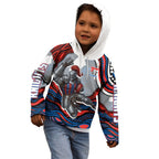 Personalized Newcastle Knights Kid Hoodie Aboriginal Dot Art - Dreamtime Rugby Mascot