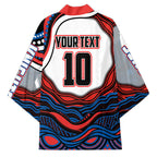 Personalized Newcastle Knights Kimono Aboriginal Dot Art - Dreamtime Rugby Mascot