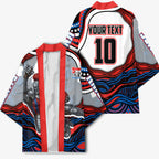 Personalized Newcastle Knights Kimono Aboriginal Dot Art - Dreamtime Rugby Mascot