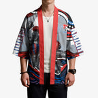 Personalized Newcastle Knights Kimono Aboriginal Dot Art - Dreamtime Rugby Mascot