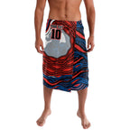 Personalized Newcastle Knights Lavalava Aboriginal Dot Art - Dreamtime Rugby Mascot