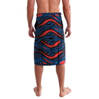 Personalized Newcastle Knights Lavalava Aboriginal Dot Art - Dreamtime Rugby Mascot