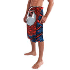 Personalized Newcastle Knights Lavalava Aboriginal Dot Art - Dreamtime Rugby Mascot