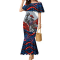 Personalized Newcastle Knights Mermaid Dress Aboriginal Dot Art - Dreamtime Rugby Mascot