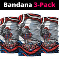 Personalized Newcastle Knights Neck Gaiter Aboriginal Dot Art - Dreamtime Rugby Mascot