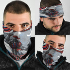 Personalized Newcastle Knights Neck Gaiter Aboriginal Dot Art - Dreamtime Rugby Mascot