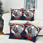 Personalized Newcastle Knights Pillow Cover Aboriginal Dot Art - Dreamtime Rugby Mascot