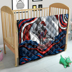 Personalized Newcastle Knights Quilt Aboriginal Dot Art - Dreamtime Rugby Mascot