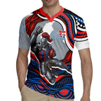Personalized Newcastle Knights Rugby Jersey Aboriginal Dot Art - Dreamtime Rugby Mascot