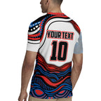 Personalized Newcastle Knights Rugby Jersey Aboriginal Dot Art - Dreamtime Rugby Mascot