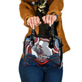 Personalized Newcastle Knights Shoulder Handbag Aboriginal Dot Art - Dreamtime Rugby Mascot
