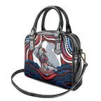 Personalized Newcastle Knights Shoulder Handbag Aboriginal Dot Art - Dreamtime Rugby Mascot