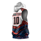 Personalized Newcastle Knights Sleeveless Hoodie Aboriginal Dot Art - Dreamtime Rugby Mascot