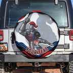 Personalized Newcastle Knights Spare Tire Cover Aboriginal Dot Art - Dreamtime Rugby Mascot