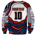 Personalized Newcastle Knights Sweatshirt Aboriginal Dot Art - Dreamtime Rugby Mascot