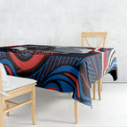 Personalized Newcastle Knights Tablecloth Aboriginal Dot Art - Dreamtime Rugby Mascot
