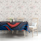 Personalized Newcastle Knights Tablecloth Aboriginal Dot Art - Dreamtime Rugby Mascot