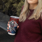 Personalized Newcastle Knights Tumbler Cup Aboriginal Dot Art - Dreamtime Rugby Mascot